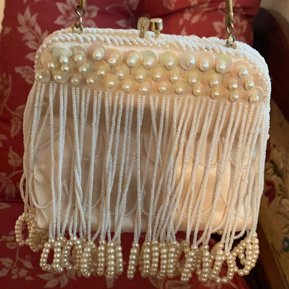 Antique hand beaded purse - Picture 1 of 4